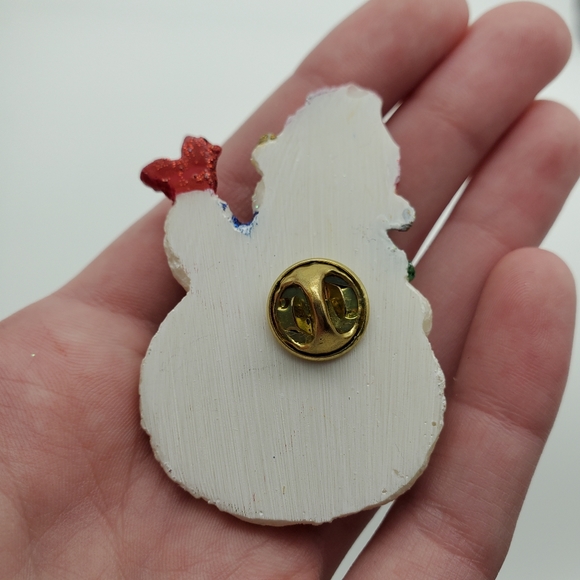 Vintage snowman pin - Picture 3 of 4